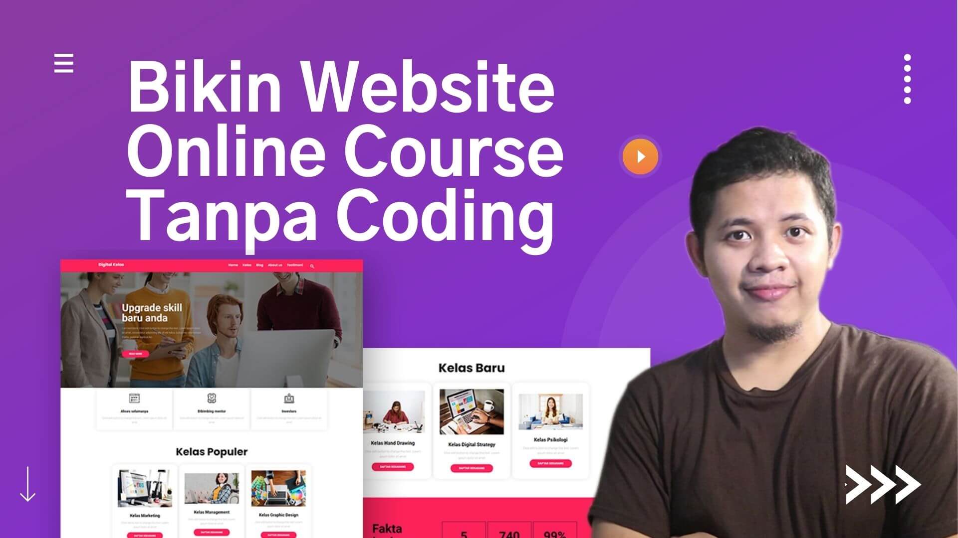 Cara membuat website online course mudah tanpa coding dengan WordPress + Elementor